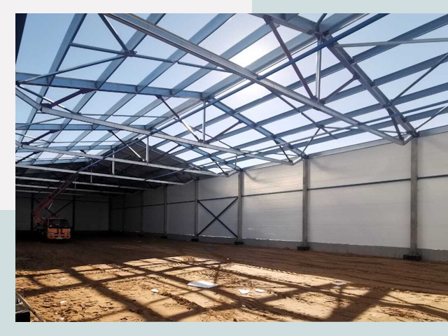 Строительство сенохранилищ в Реже