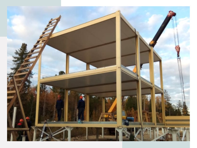 Строительство модульных здания Реж