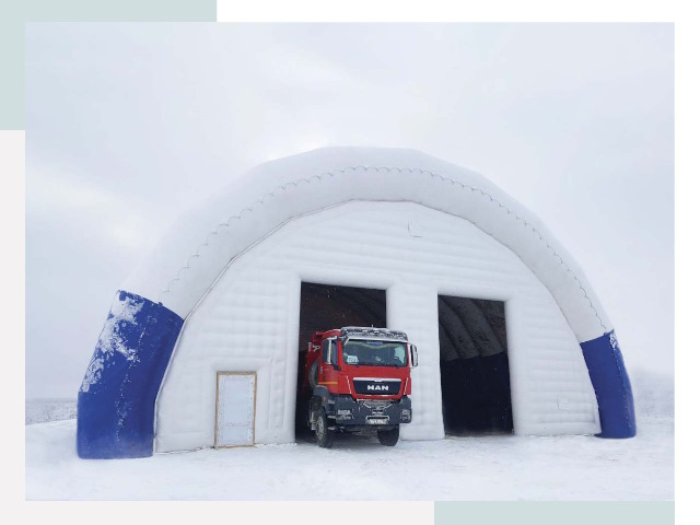 Мобильные ангары в Реже