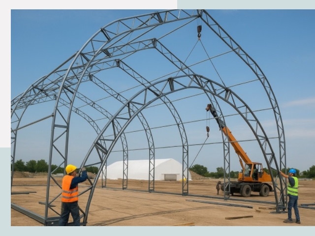 Монтаж ангаров в Реже от 657 руб. - Надежно и быстро