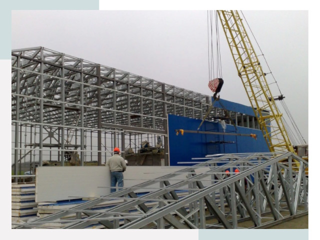 Монтаж ангаров в Реже