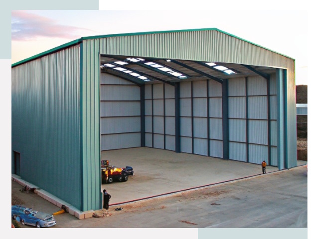 Строительство ангаров в Реже